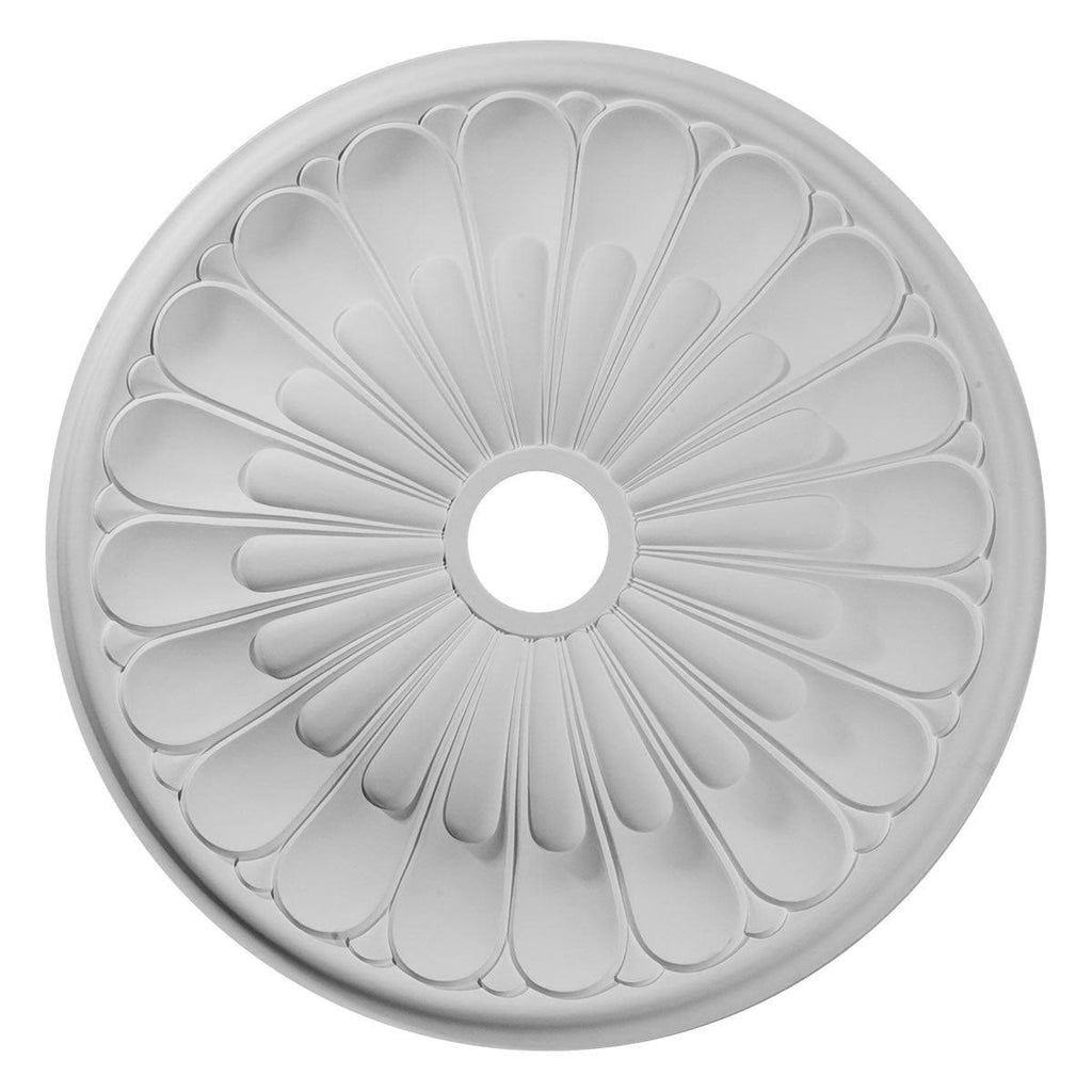 Hand-Painted Burnished Mahogany Ceiling Medallion Y17238