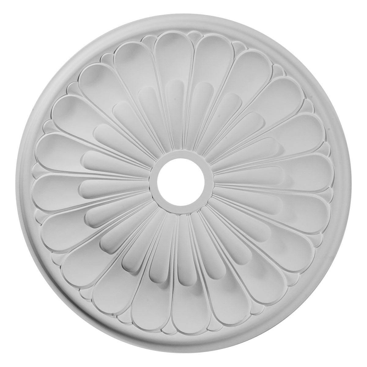 Hand-Painted Burnished Mahogany Ceiling Medallion Y17238