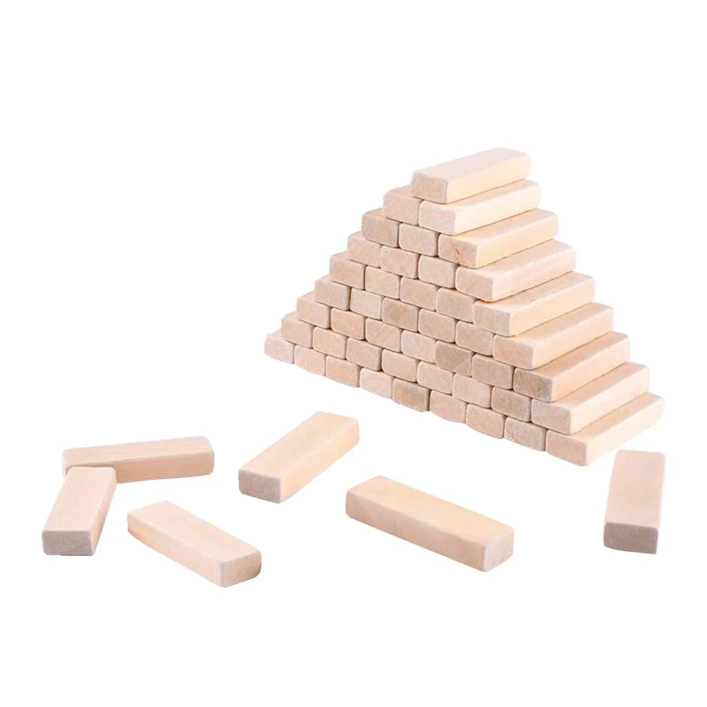50 Pieces Classic Blocks Wooden Bricks Building Game C351
