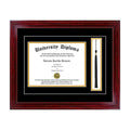 16 x 12 Tall Diploma Frame with Tassel and Double Matting Cherry L986