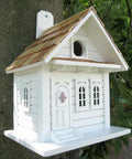 White Shotgun Cottage Bird House L738