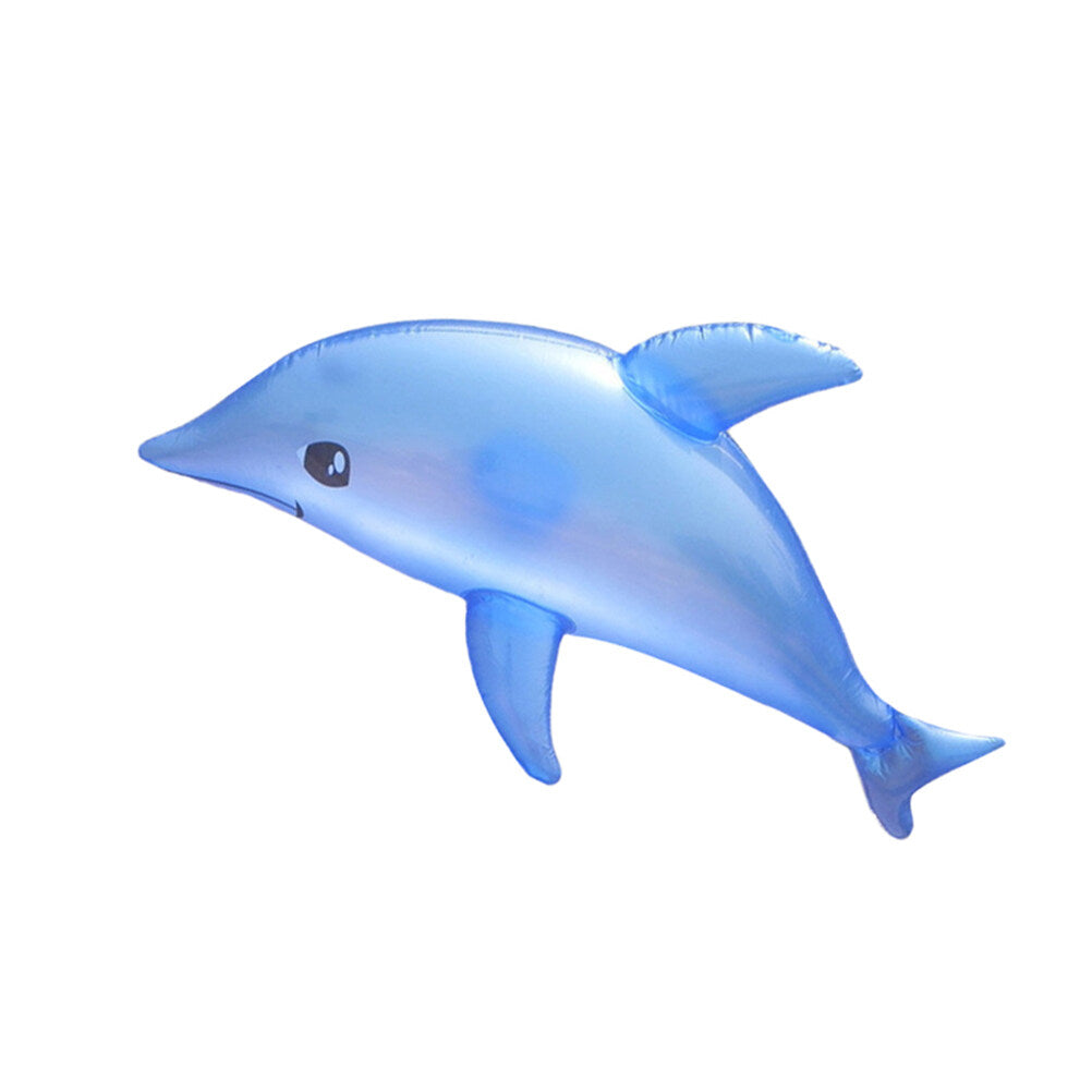 3pcs Inflatable Dolphin Bath Time Swimming Pool Beach Toy (Blue) A703259