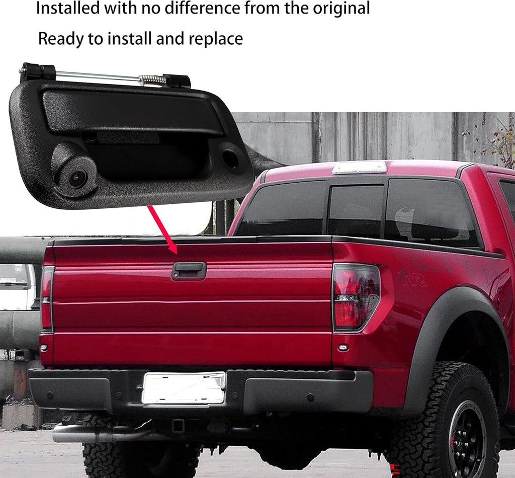 Rear View Backup Camera with Tailgate Handle Black T361