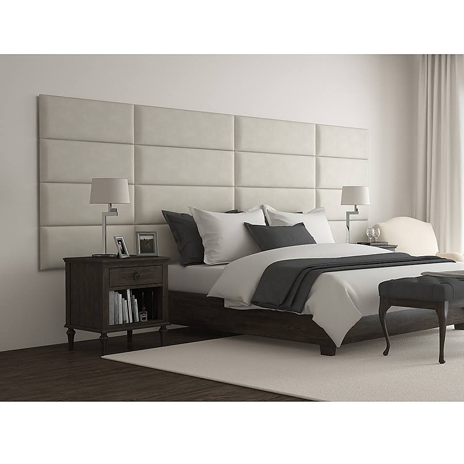 Neutral Sand Microsuede Wall Paneling X87639