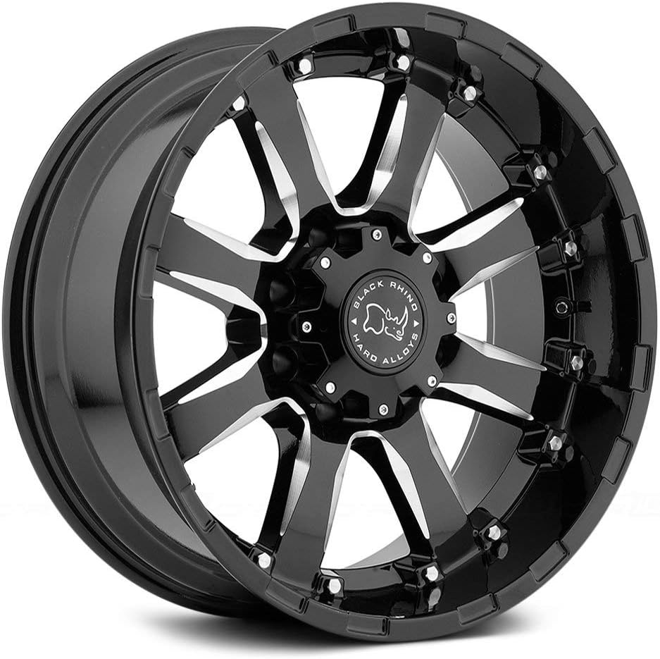 Black Rhino Sierra 17x9 6x139.7 -12mm Black/Milled Wheel Rim C87480