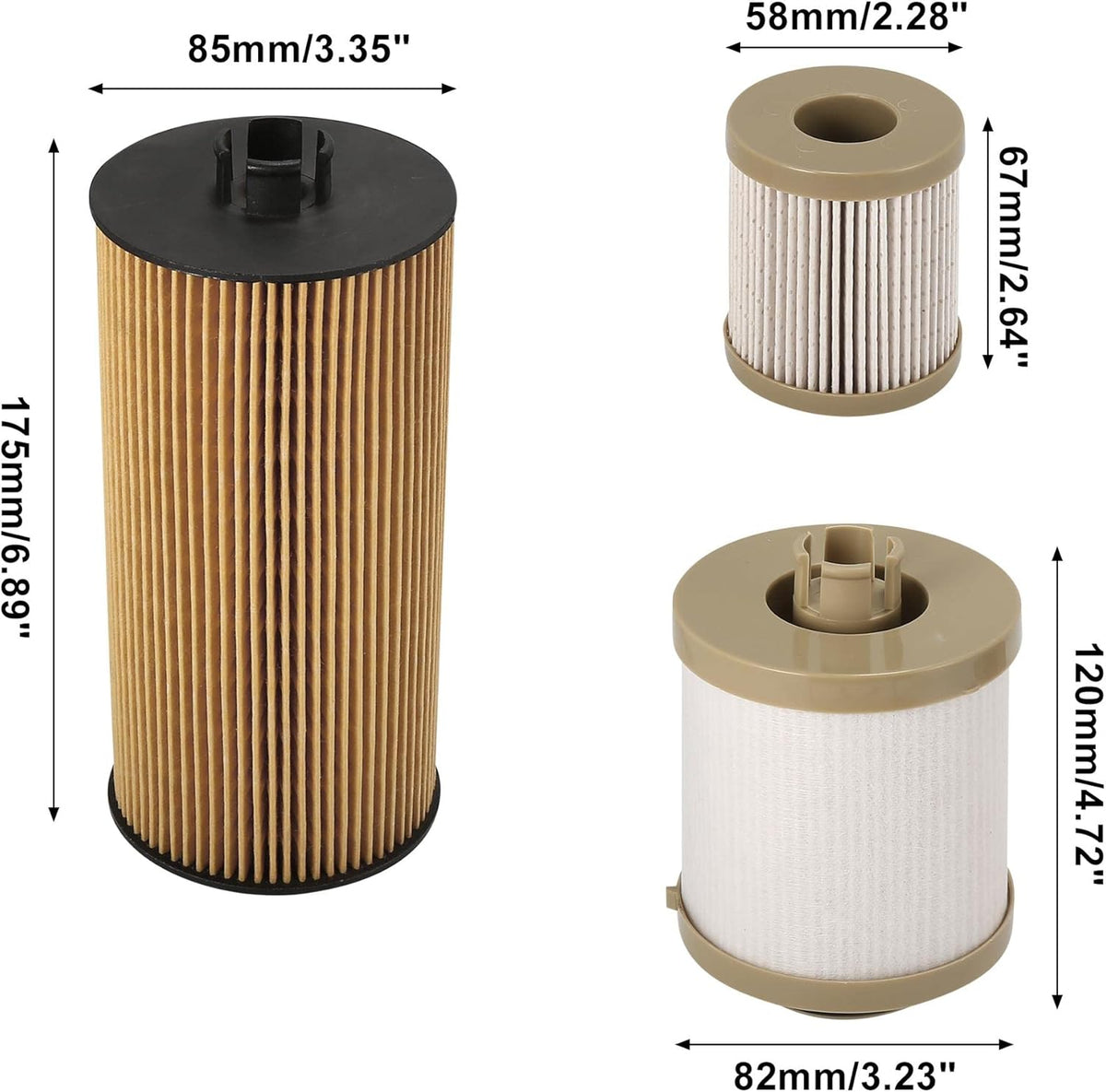 Fuel Filter and Oil Filter Pack of 2 A1968