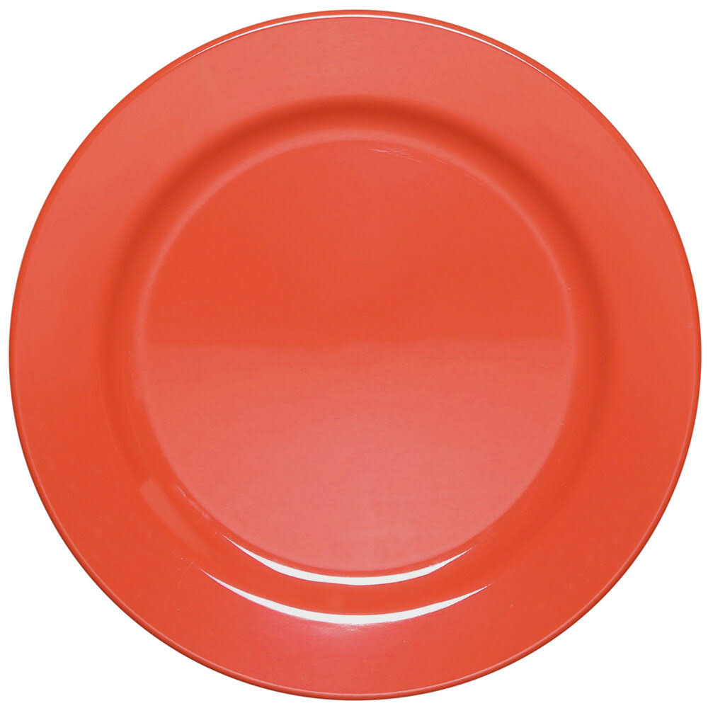Coral Round Melamine Plate - 6/Case A92517