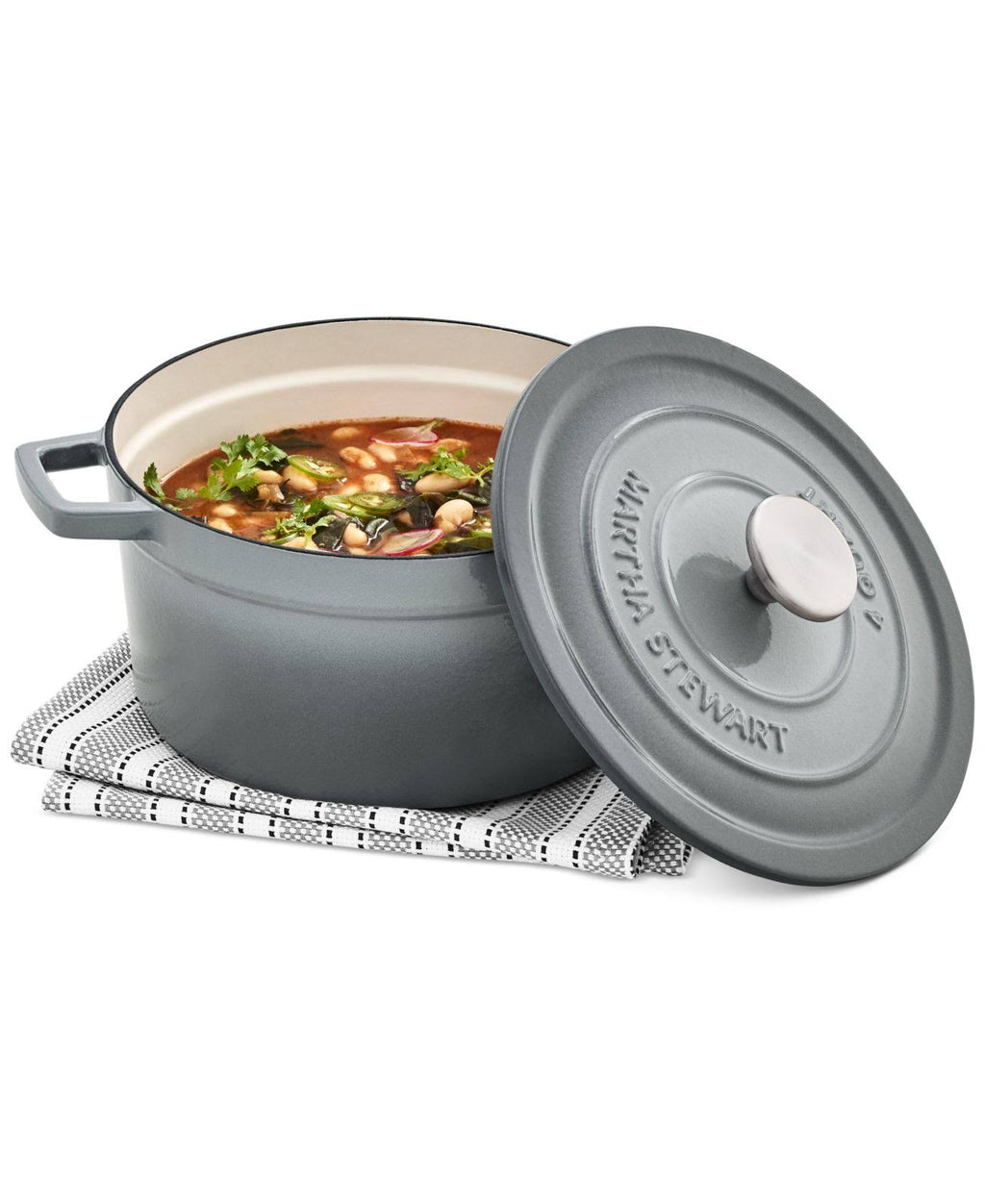 4-Qt. Enameled Cast Iron Round Dutch Oven V164