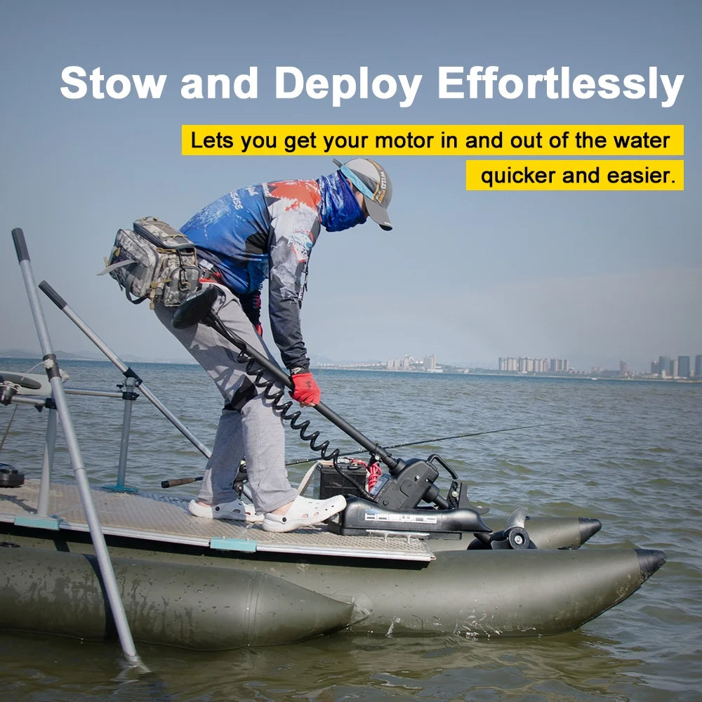 12V 55LBS 48inch Bow Mount Trolling Motor with Wireless Remote Control M486