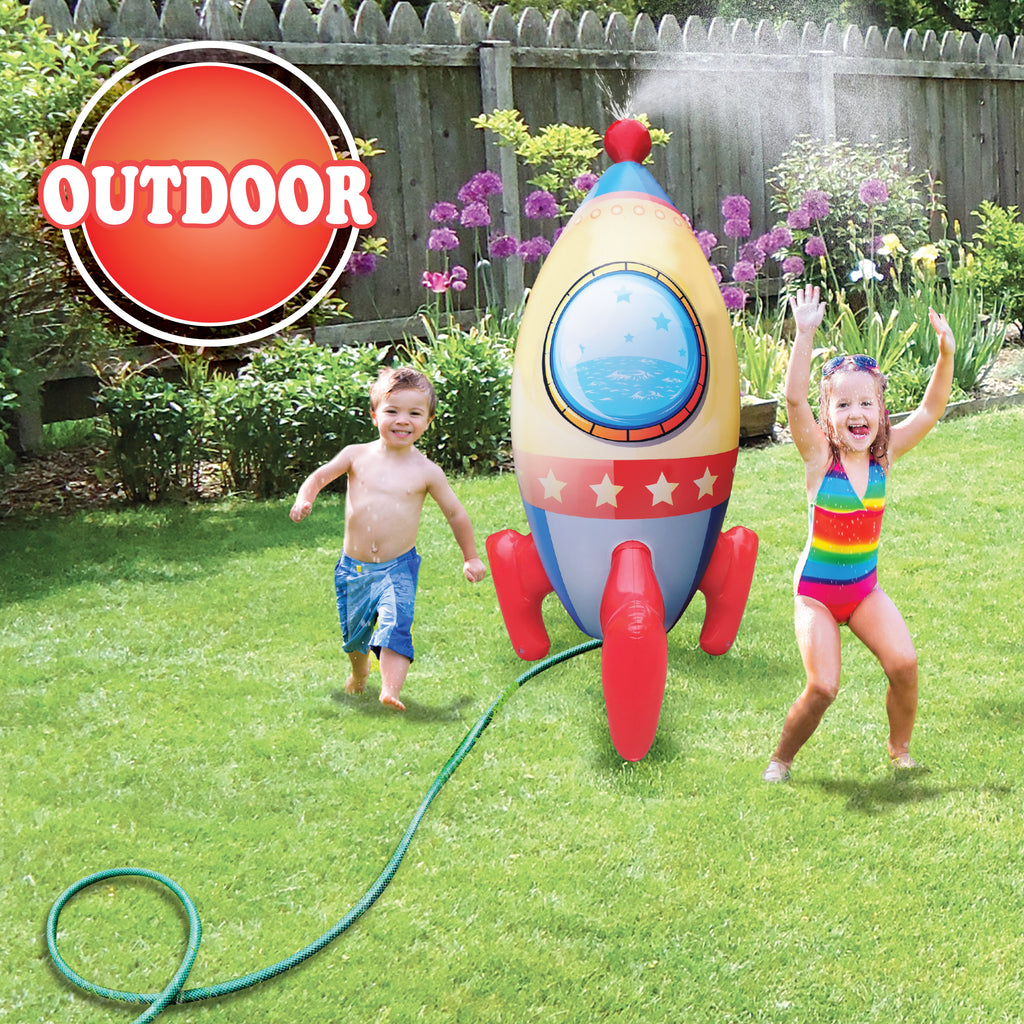Inflatable Sprinkler Rocket Ship D852