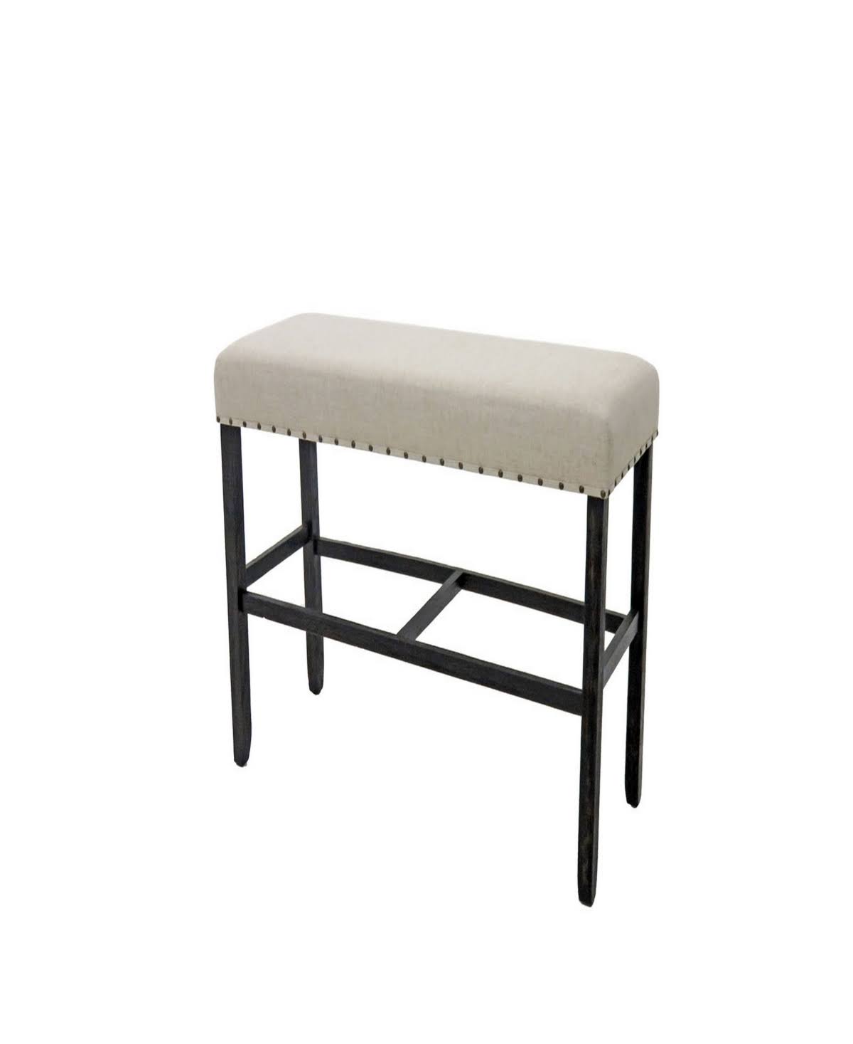 Antique Black Finish Counter Ht. Bench L9701