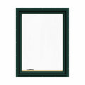 30.75 in. x 40.75 in. Green Painted Clad Wood Left-Handed Casement Window with Mesh Screen R1533
