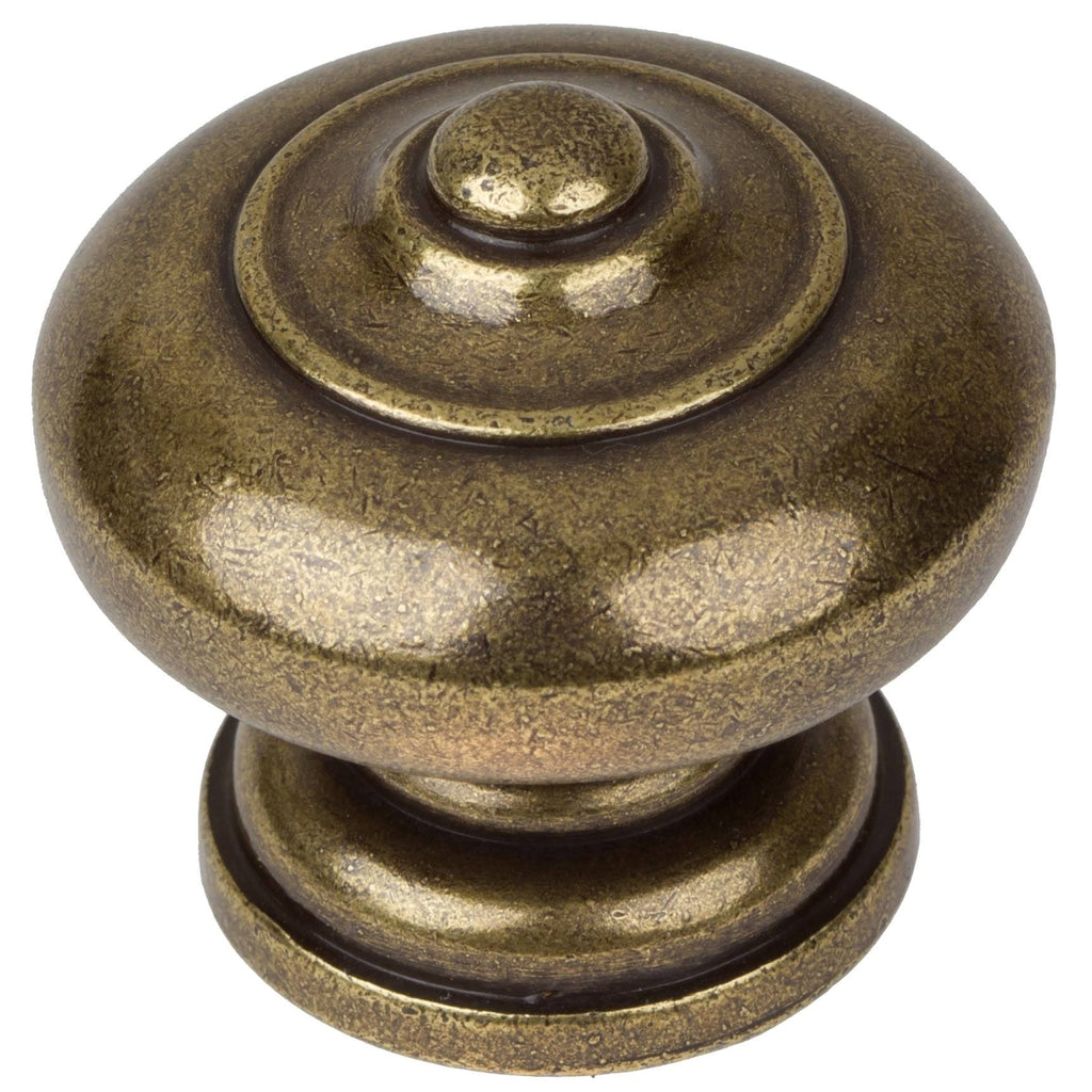 Antique Brass Round Ring Mushroom Cabinet Knobs (Pack of 25) Y1144