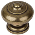 Antique Brass Round Ring Mushroom Cabinet Knobs (Pack of 25) Y1144