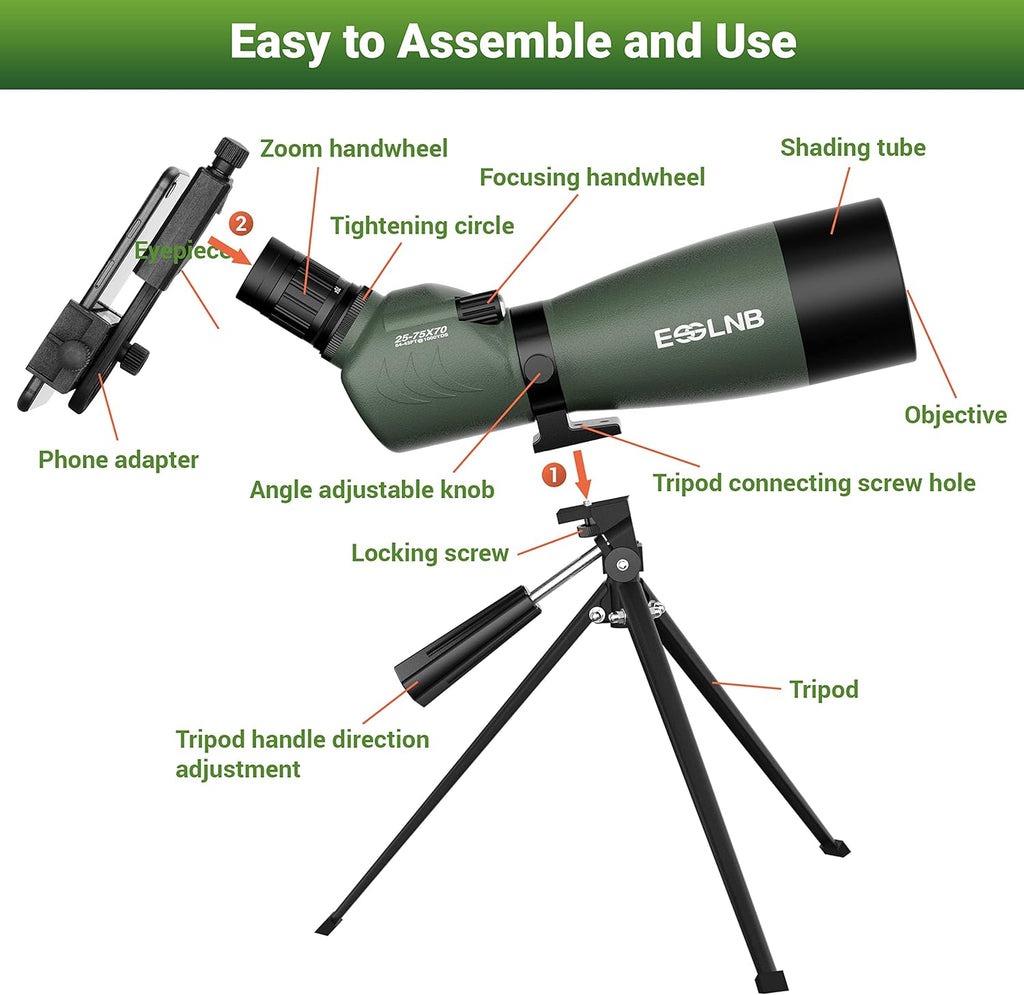 Spotting Scope with Tripod and Phone Adapter P67331