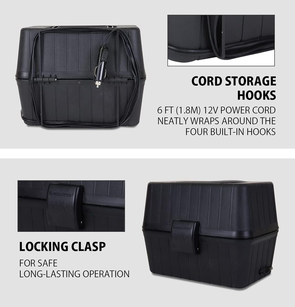 Black 1.6 Qt Heating Lunch Box Stove Pack of 2 T79231