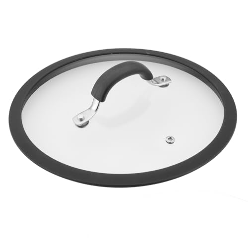 4.5 Quart Black Hard Anodized Nonstick Saucier Pan with Lid O7332