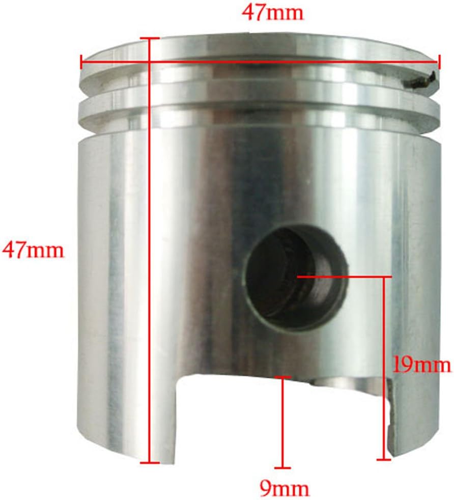 80cc Piston and Cylinder Motorized Bike Engine Rebuild Kit Carburetor Air Filter Pack of 2 V757