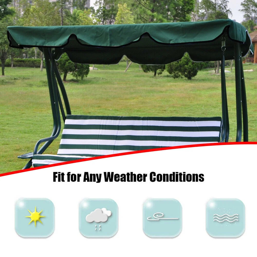 Beige Swing Top Cover Canopy Replacement for Patio Outdoor Swing U541