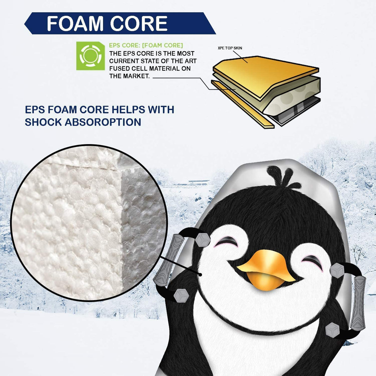 36" Foam Snow Sled A72206