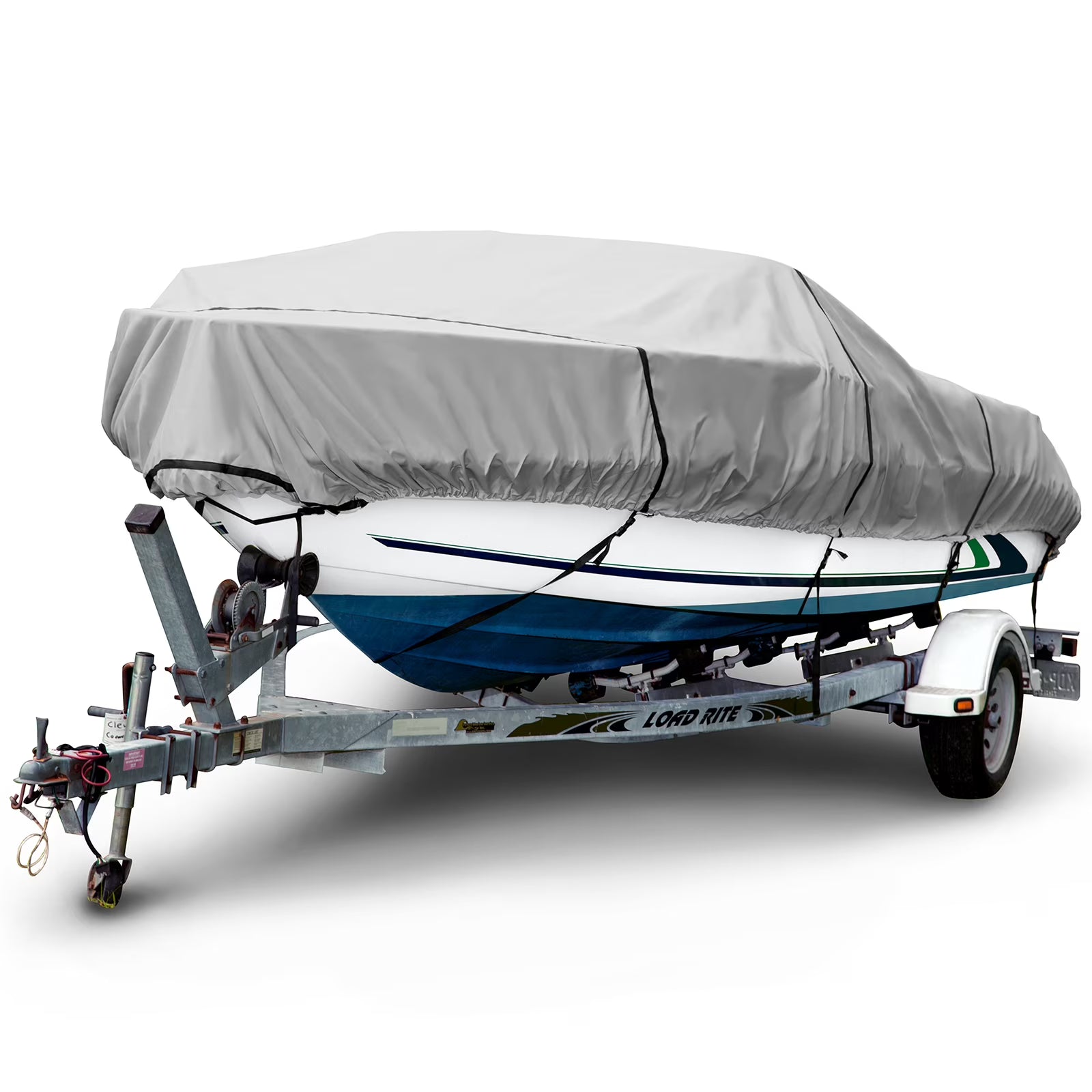 Boat Cover, Waterproof and UV Resistant, 12'-14' Long, 68" Beam W83899