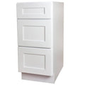 White Shaker 3 Drawer Kitchen Base Cabinet Z465