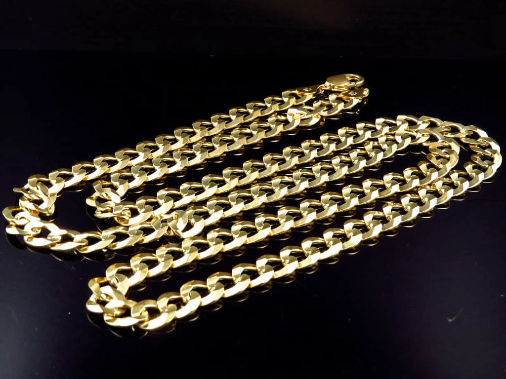 10K Yellow Gold Cuban Chain 11.5 MM 20-30" I76506