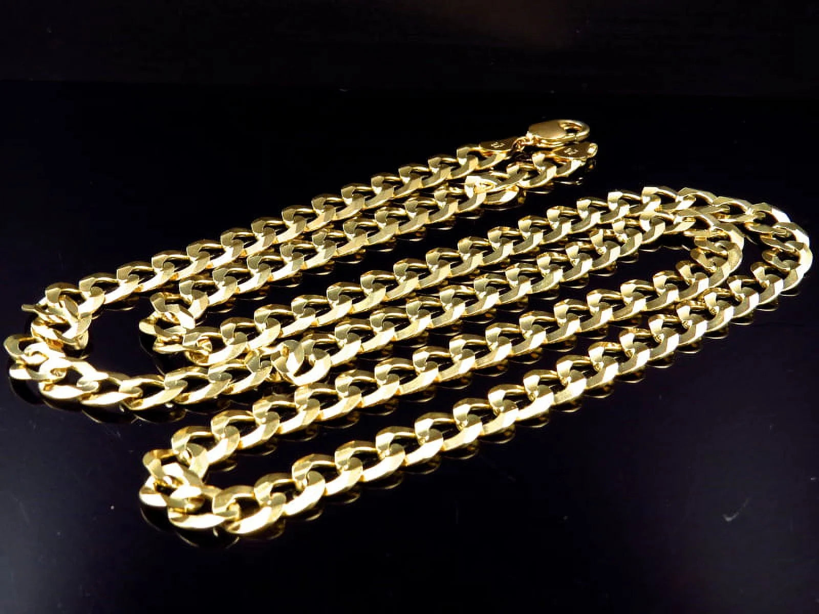 10K Yellow Gold Cuban Chain 11.5 MM 20-30" I76506