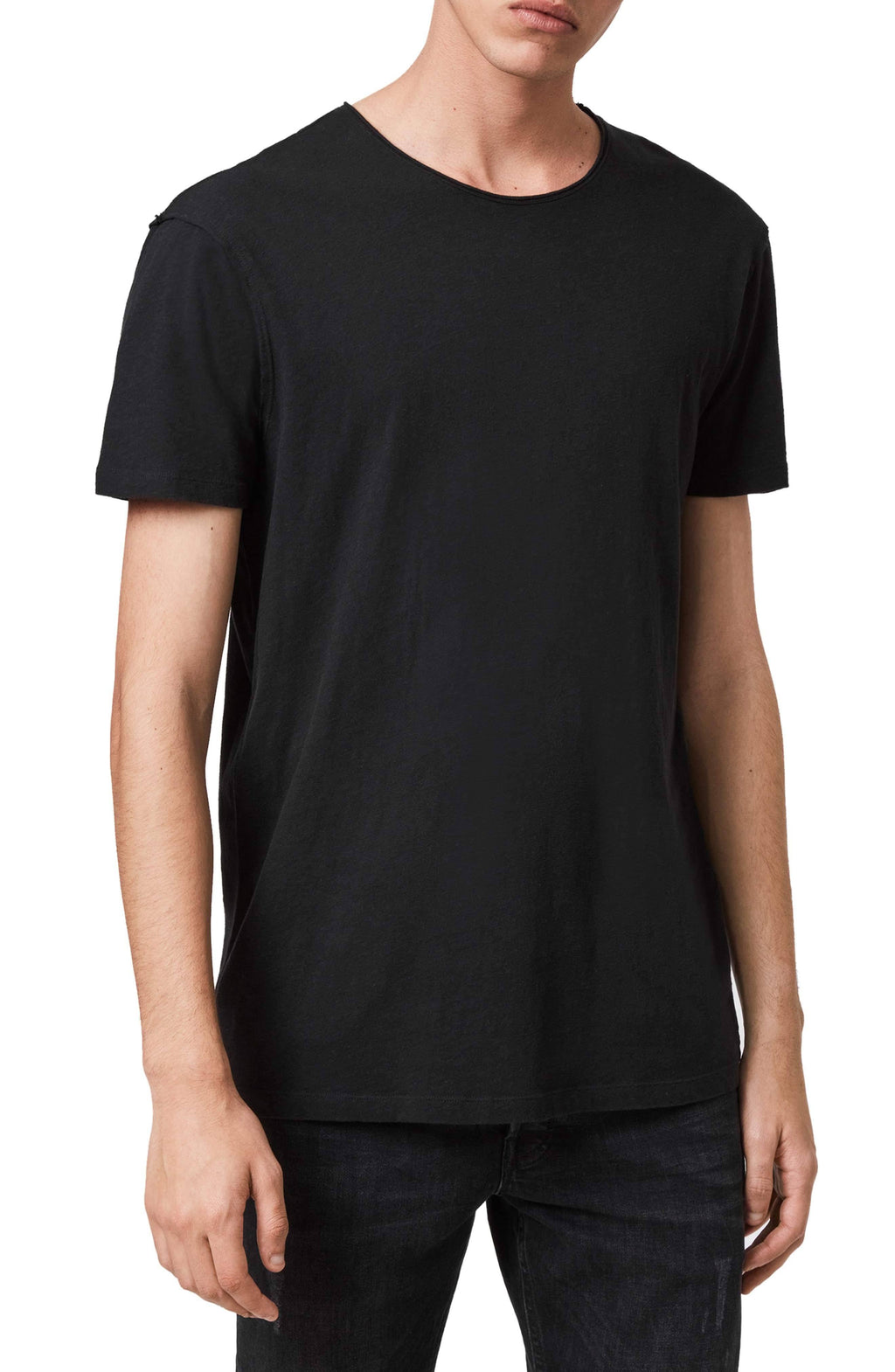 Black Raw Edge Tee J439798
