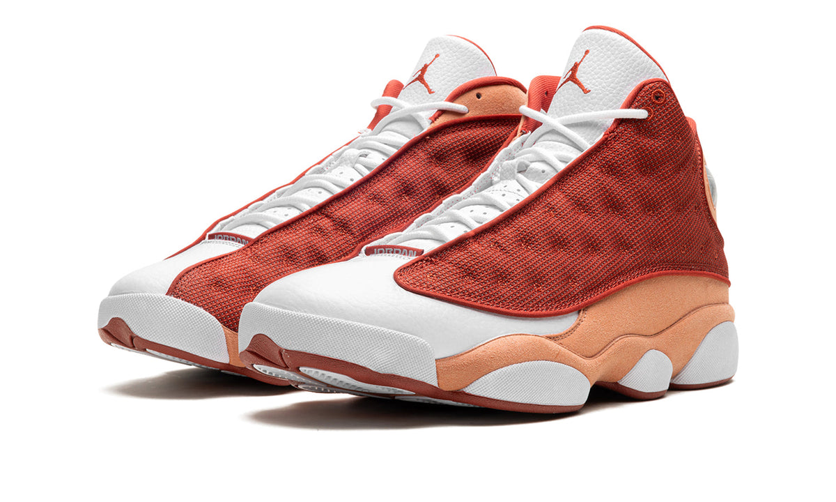 Air Jordan 13 Retro Sneakers - Rust Red, Peach Orange and White