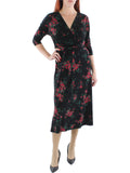 Matte Jersey Floral Print Midi Dress L85720