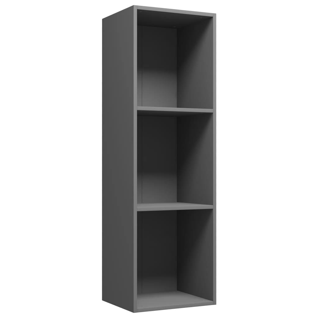 Concrete Gray Book Cabinet/TV Cabinet Chipboard M11846