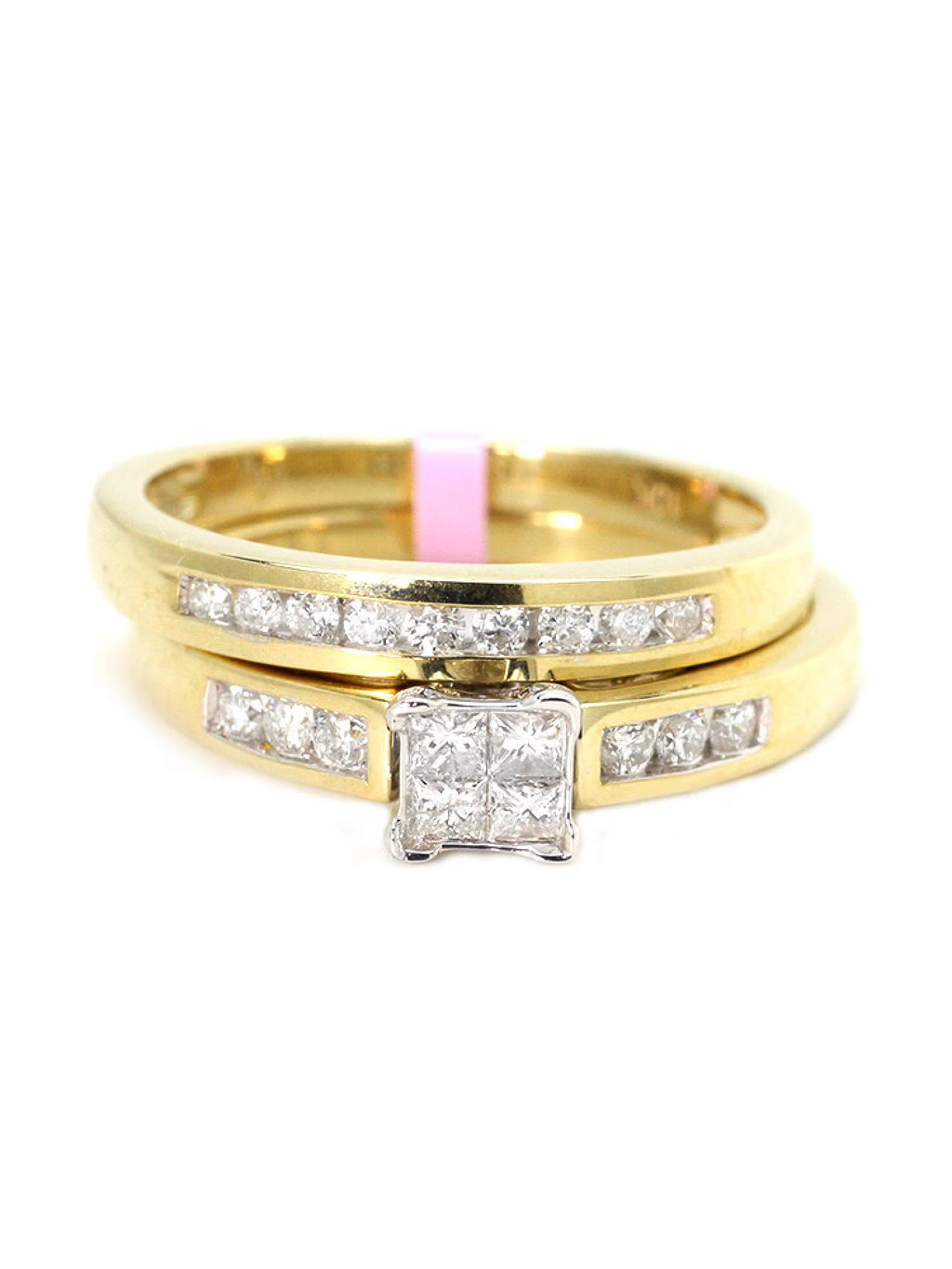 10K Yellow Gold Diamond Engagement Ring J5353