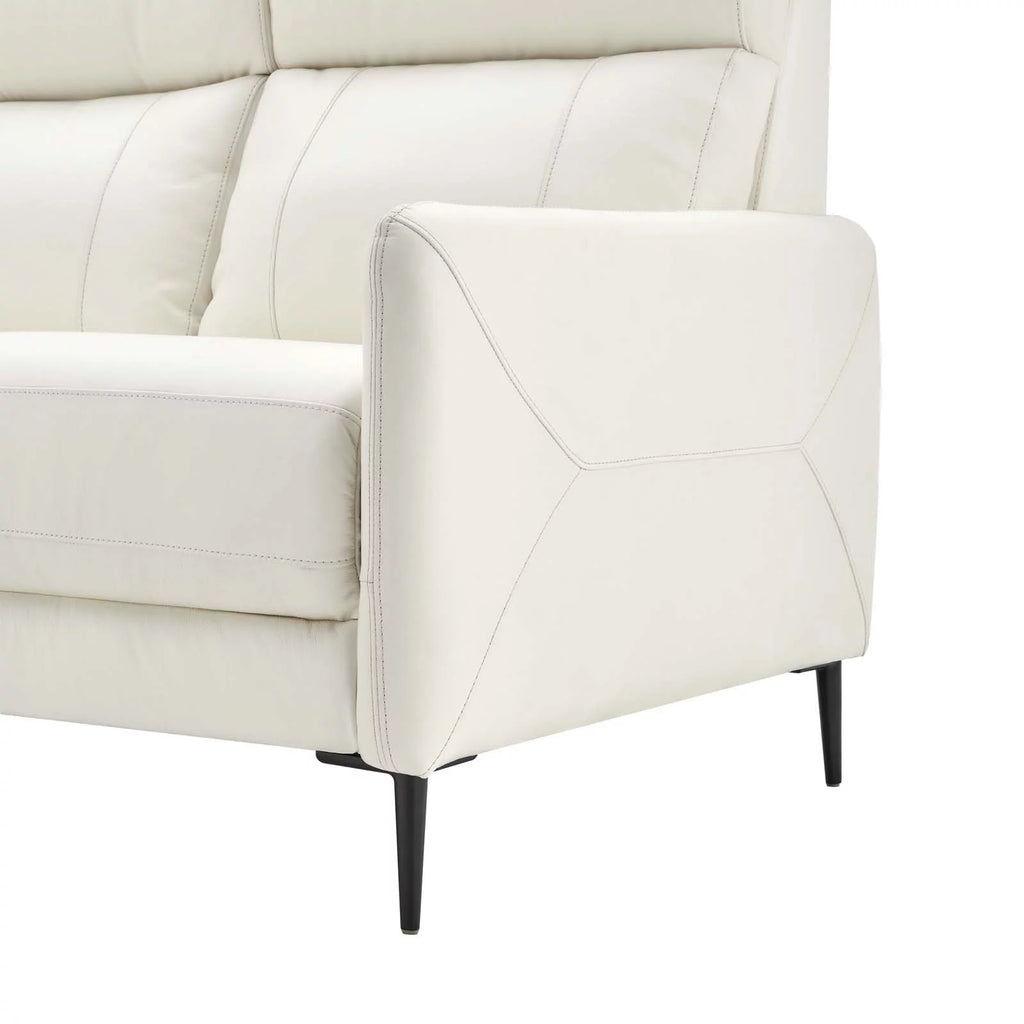 White Leather Sofa Y1114