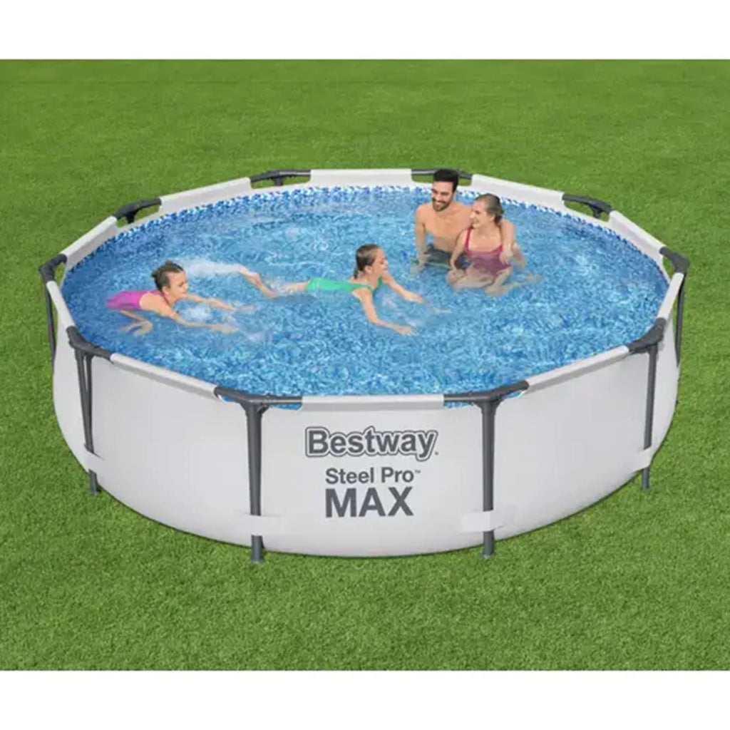 10'x30" Above Ground Metal Frame Swimming Pool with Pump J112