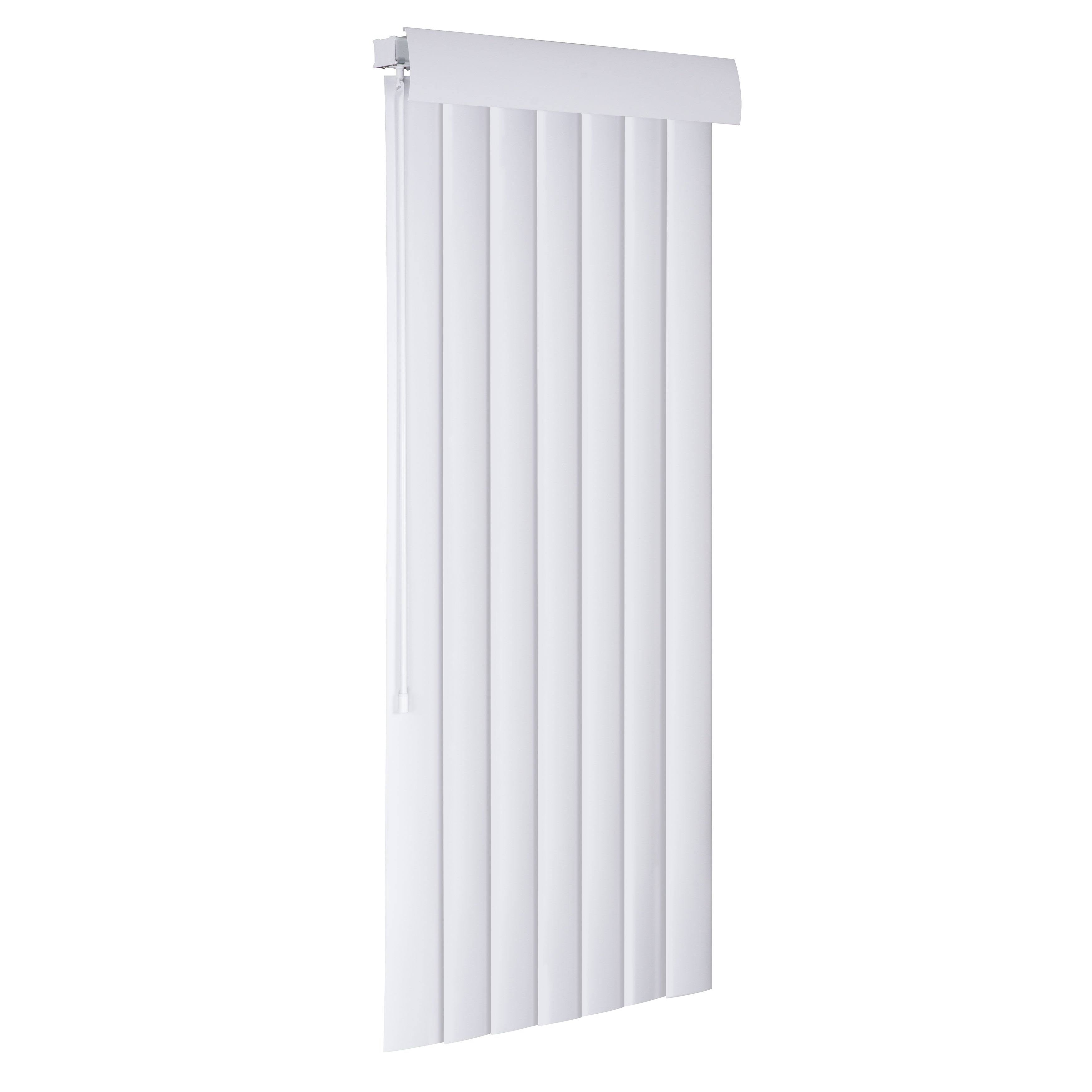 White Smooth Curved Vertical 72 by 60-Inch O329039