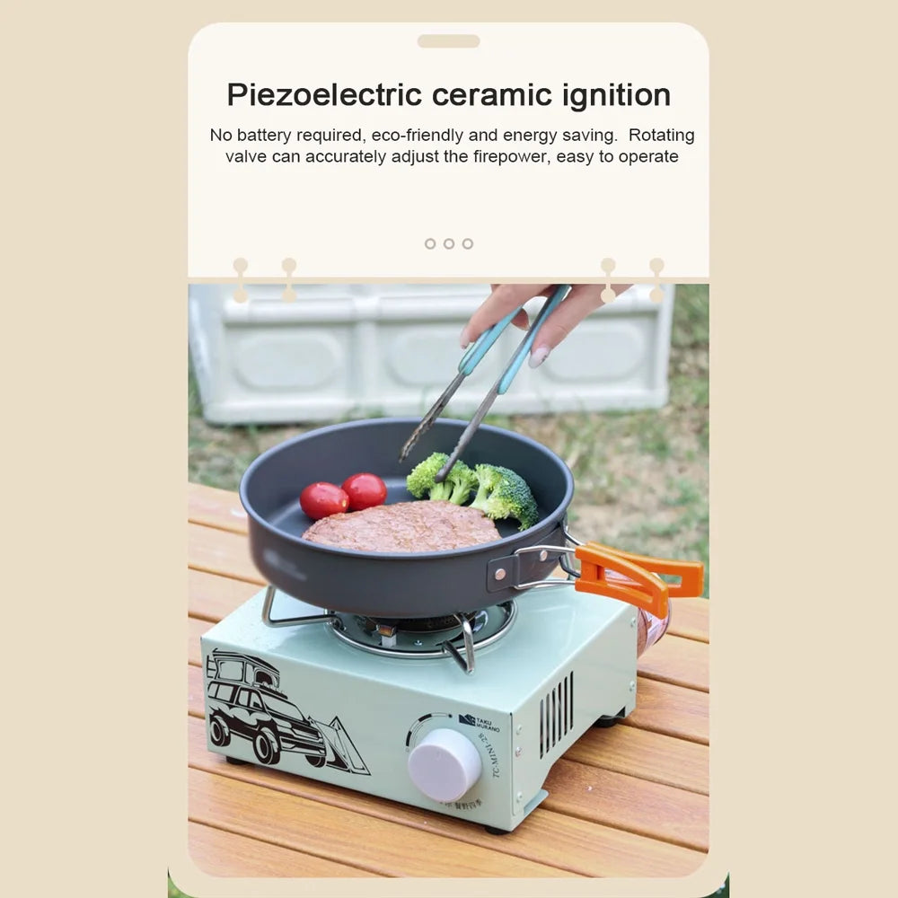 Cassette Portable Butane Gas Stove 2100W with Piezo Ignition D91416