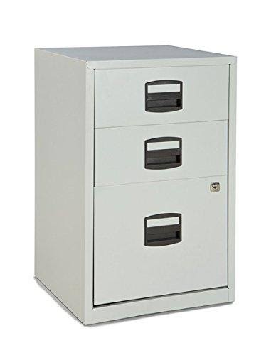 Green Three Drawer Steel Filing Cabinet R3307