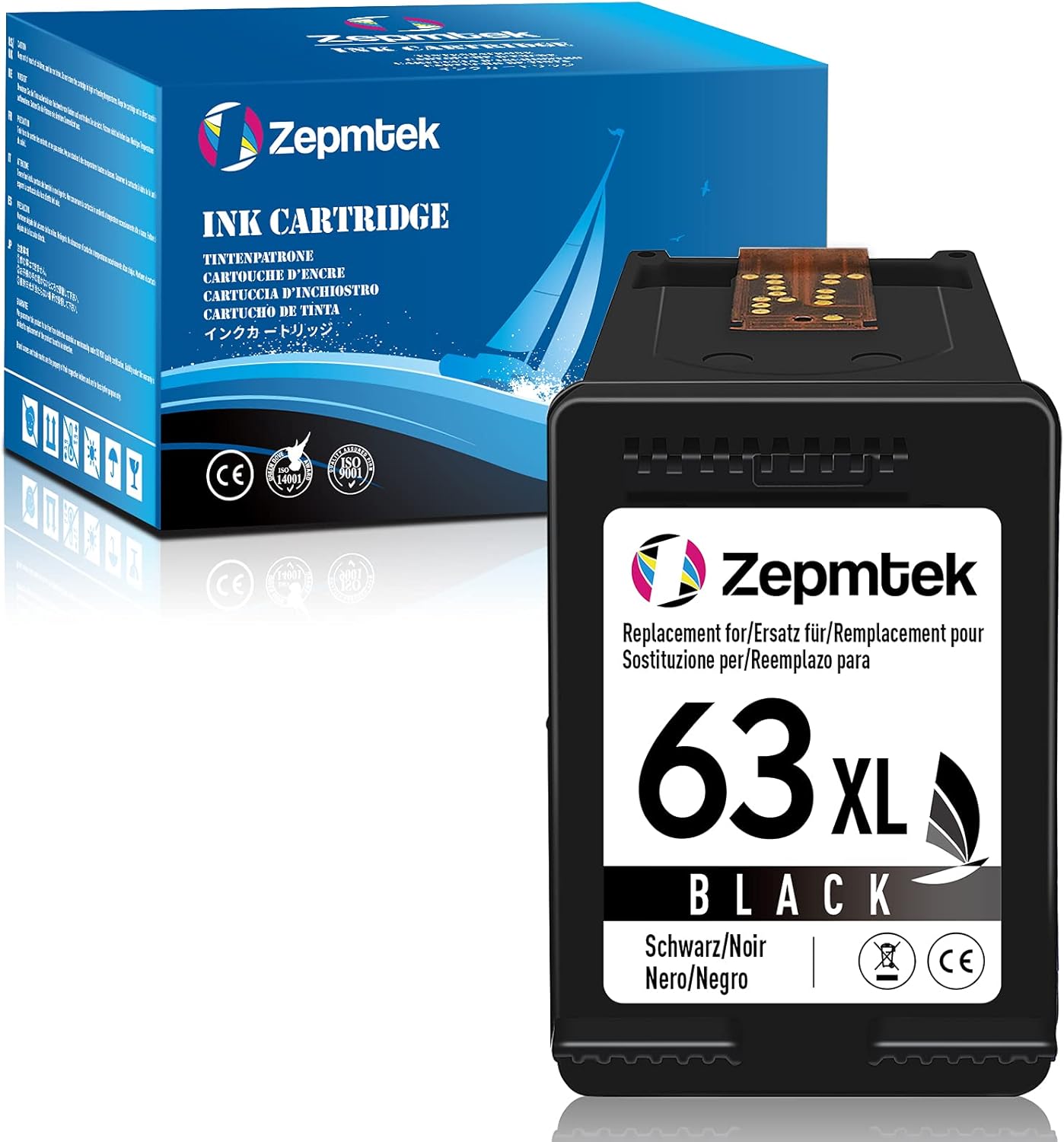 Remanufactured Ink Cartridge Pack of 2 (1 Black) V3846