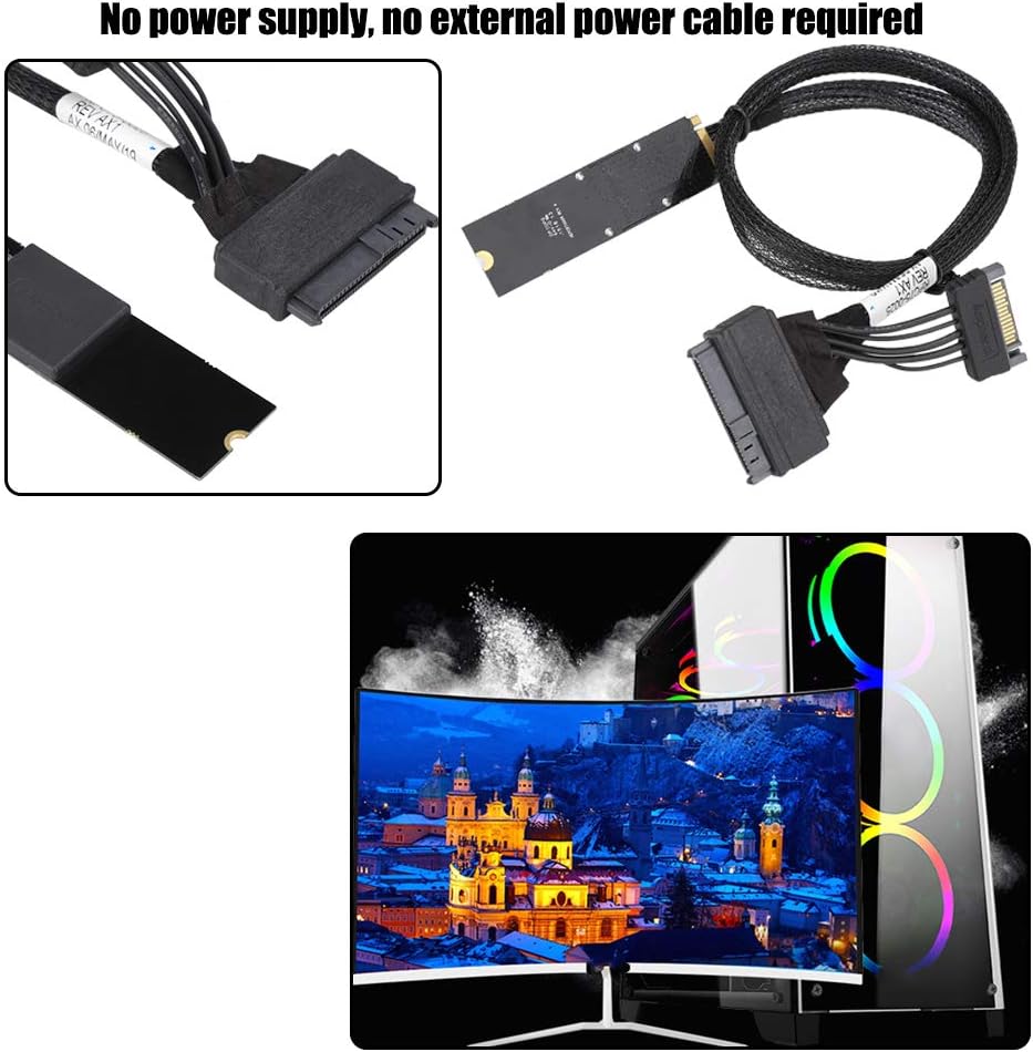 U.2 to M.2 Cable SF-8639 for 2.5 Inch NVMe Solid State Drive L1641