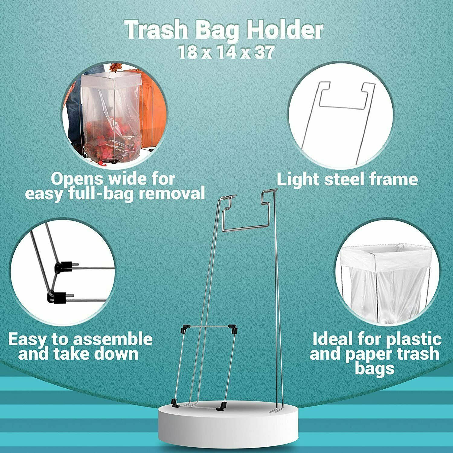 Steel Trash Bag Holder 55 Gallon O194