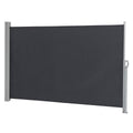 Outdoor Aluminum Handle Shed Partition Windshield Canopy Dark Gray J87803