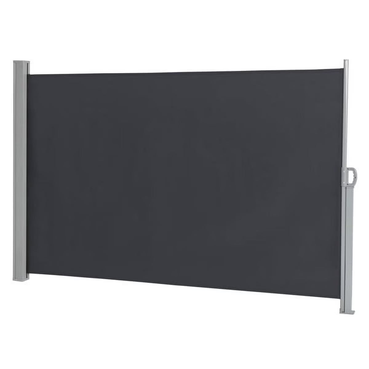 Outdoor Aluminum Handle Shed Partition Windshield Canopy Dark Gray J87803