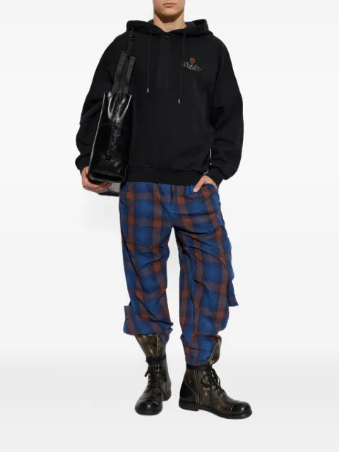 Vivienne Westwood Batwing embroidered-logo hoodie