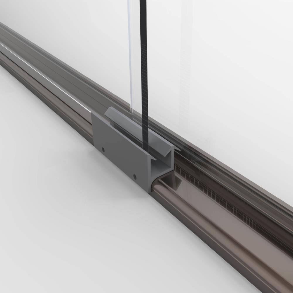 Frameless Bypass Sliding Shower Door Oil Rubbed Bronze Clear V83168