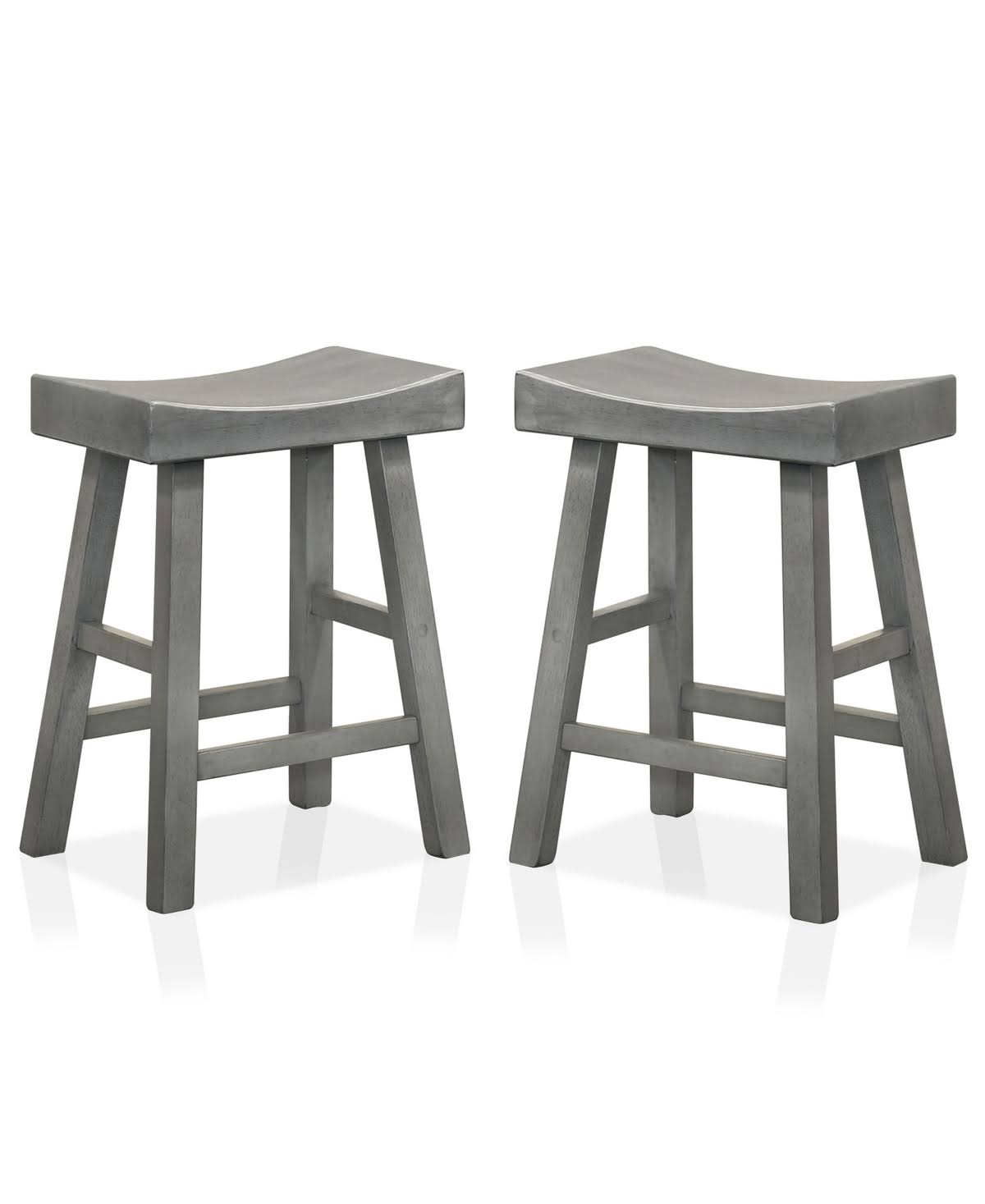 Gray Counter Stool, Set of 2 Z851341