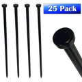 Heavy Duty Steel Tent Stakes 25 Pack Black O4562