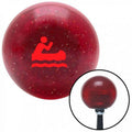 Red Metal Flake Shift Knob with M16 x 1.5 Insert U106