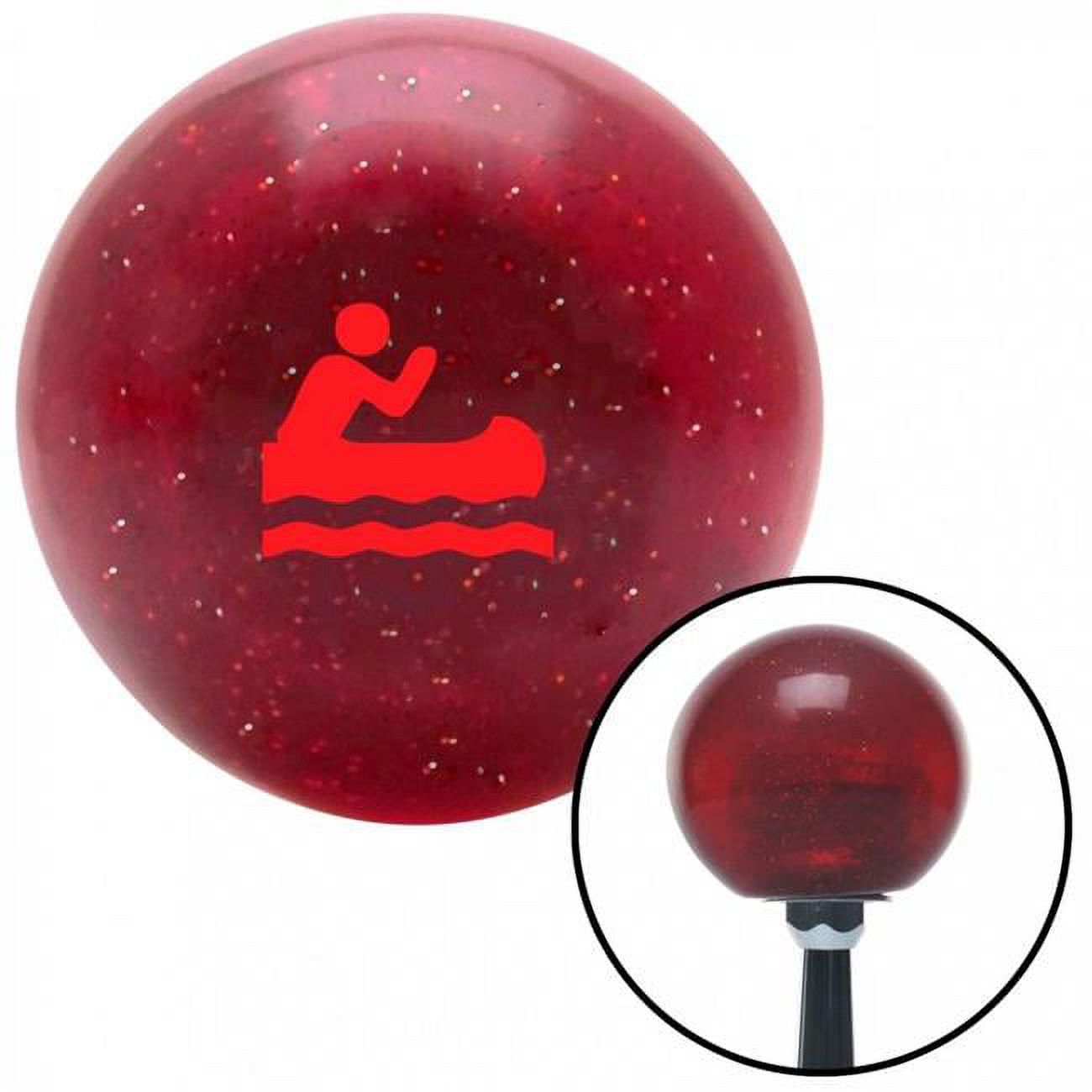Red Metal Flake Shift Knob with M16 x 1.5 Insert U106