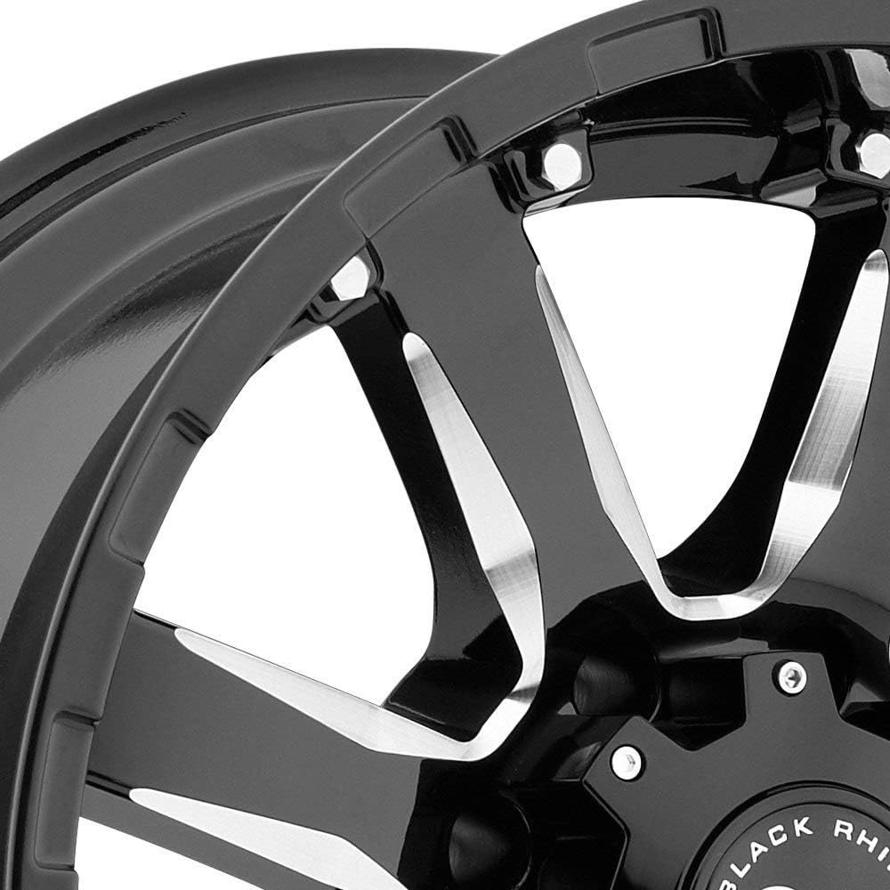 Black Rhino Sierra 17x9 6x139.7 -12mm Black/Milled Wheel Rim C87480